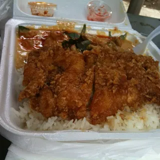 Garlic Chicken and Curry Combo