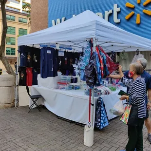 Shirts and tote bags