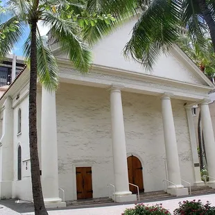 Cathedral of Our Lady of Peace:  West façade and main entrance