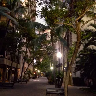 Just past Merchant St. looking Mauka...Aloha (is where you find it)!