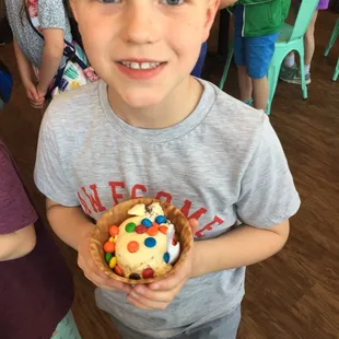 Mint chocolate chip with M&amp;Ms
