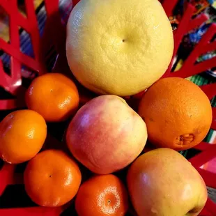 White marsh grapefruit, rose apples, orange and mandarin oranges I picked up from one of the stands..