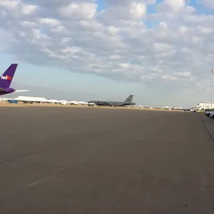 Gorgeous day on the runway area