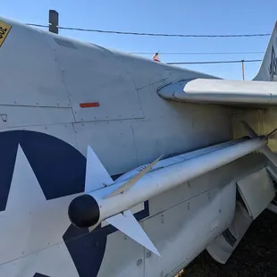 Outside, touring the aircraft park at the Fort Worth Aviation Museum