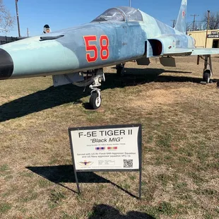 This plane was actually in the movie Top Gun! Neat!