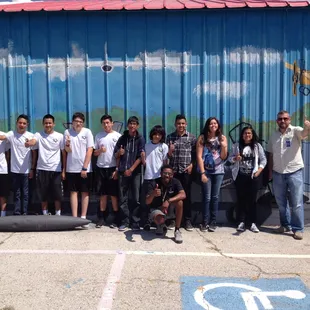 Field trips are one of our specialties.  This group was form Irving High School