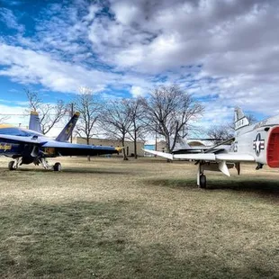 F18 Blue Angel and F4 Phantom.