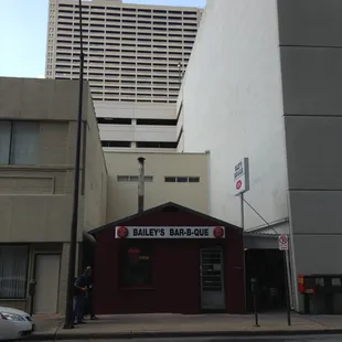 Tucked into downtown.