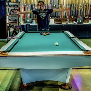 Brunswick Gold Crown IV White Limited Edition Table. SOLD!