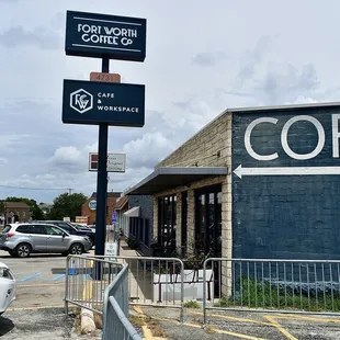 Coffee shop entrance