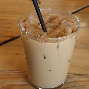 Iced latte with Everything nice syrup