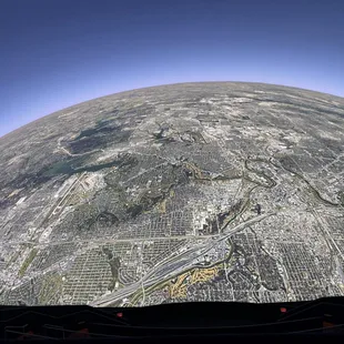 Moonscape in the planetarium