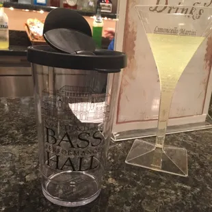 You can take drinks in the hall in this sippi cup.