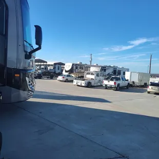 Picture of the front of our motorhome and what the park looked like from my spot.