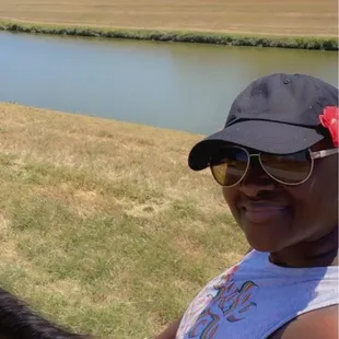 Riding by the water