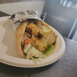 Wrap Lemon Garlic Chicken Kabob
