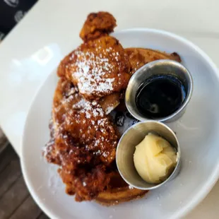 Chicken and waffles