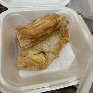 Guava and cheese and cheese pastry