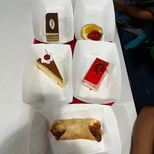 Various desserts