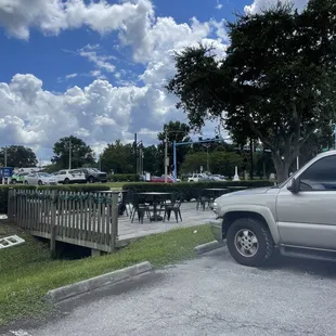 Outside dining