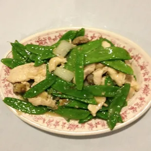 Chicken &amp; sugar snap pea's