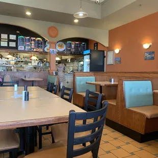 Inside dining area
