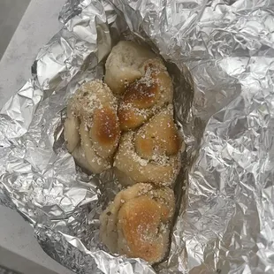 Garlic Bread (garlic knots) very tasty and soft, not hard like some places give you!