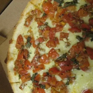 The tomato, basil, and garlic really bring out my inner ivory tower elitist!