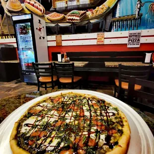 Pizza Caprese is now available at the Pizzeria this pizza is really delicious .. So don't wait come and taste it