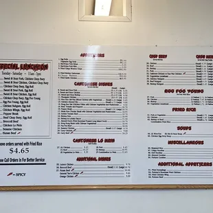 Menu April 1, 2021 really not April fools