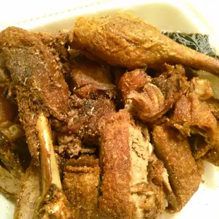 Duck.  Not bad tasting, but significantly overcooked.