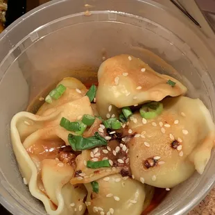 Szechuan wontons