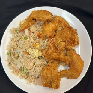 chicken wings and fried chicken, food