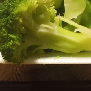 broccoli and noodles on a plate