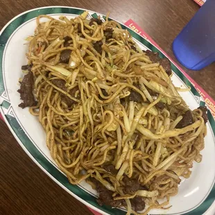 Beef chow mein