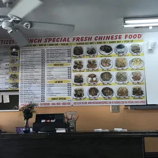 The menu good prices they have lunch deals all day!