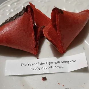 Lunar New Year 2022 cookie &amp; fortune