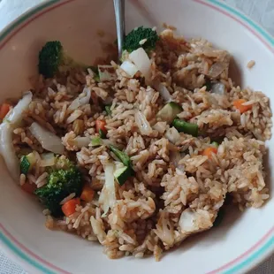 Fried rice, light oil as requested.