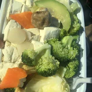 Steamed Tofu w. Mixed Vegetable