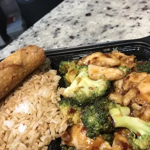 Chicken and broccoli garlic sauce