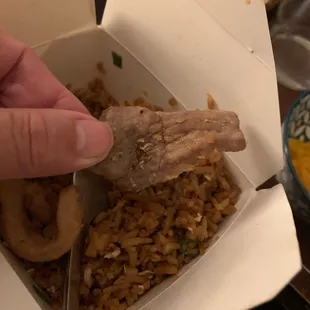 Grey meat. It&apos;s supposed to be beef, and it&apos;s supposed to be tender. It&apos;s tough.