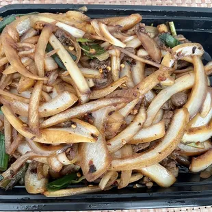 Mongolian Beef? Mongolian onion?