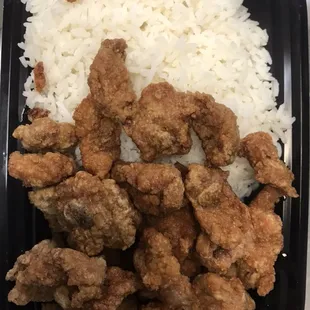 Dry Fried Ribs with Steamed Rice (Everyday special)