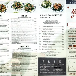 Menu (10/13/2023 2 of 2)