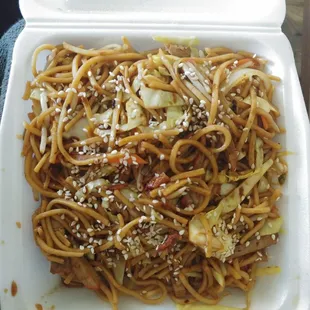 BBQ Pork Lo Mein (takeout)