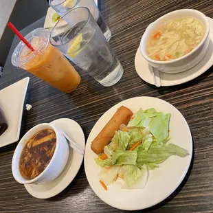 plates of food on a table