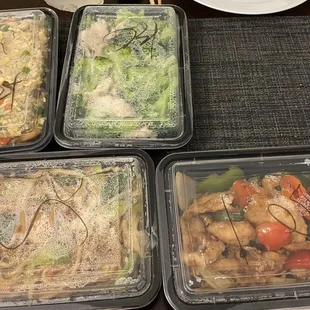 Seafood dishes (lower R, Sole w/ Black Bean Sauce) are smaller portions, although that &amp; Honey Walnut Shrimp are great.