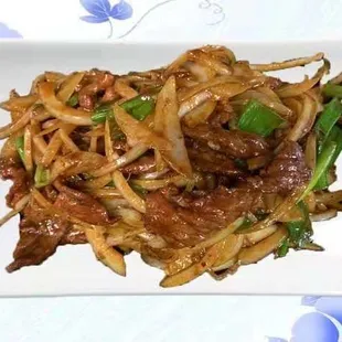 Mongolian Beef with Scallions