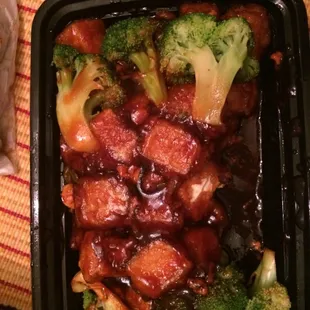 General Tso's tofu!