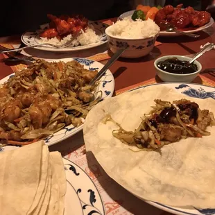 Moo shu shrimp!